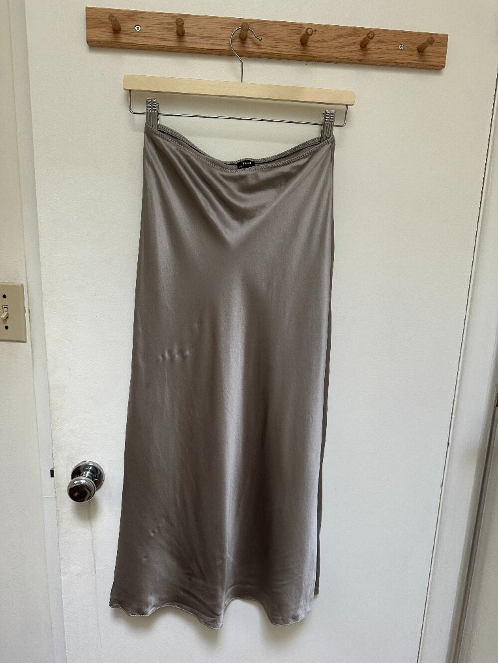 Aritzia Silk Midi Skirt